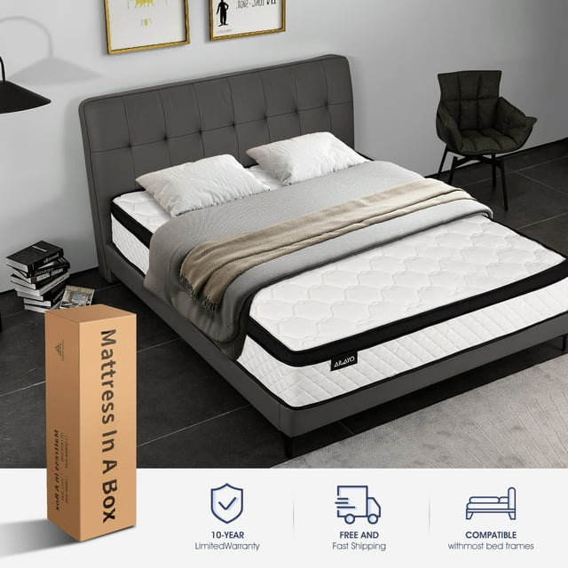 Oyajia 12 Inch Memory Foam and Spring Hybrid Mattress - Medium Firm Feel - Quality Comfort and Adaptive Support - Breathable - Cooling - for Guest and Kids Bedroom - Twin Mattress-8203777