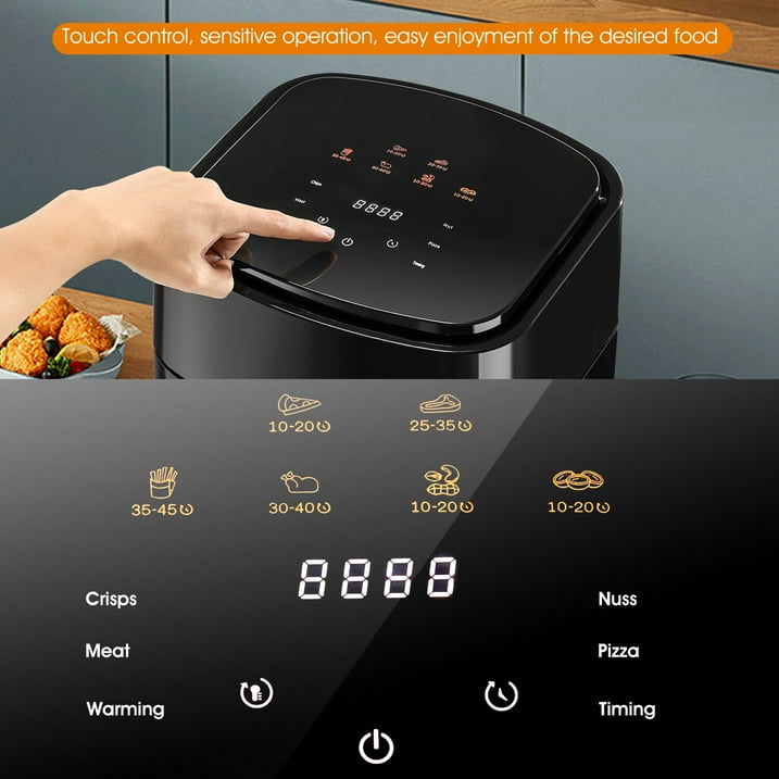 Oyajia Air Fryer Toaster Oven Combo, Smart Convection Ovens Countertop, Broil, Air Fry, 15L Family Size-BC