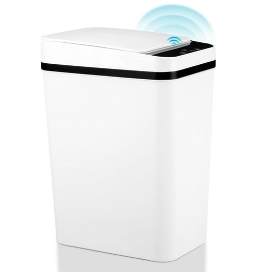 12L Bathroom Trash Can, Trash Cans for Kitchen, Plastic Trash Can with Lid, Smart Touchless-4684653