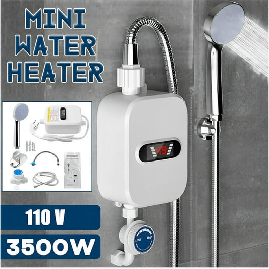 Water Heater Shower Head Set,Oyajia Electric Instant Hot Water Heater Tankless with Shower Head 3500W for Shower with LCD Display ,Hot Water Heater Easy to Install-3797085