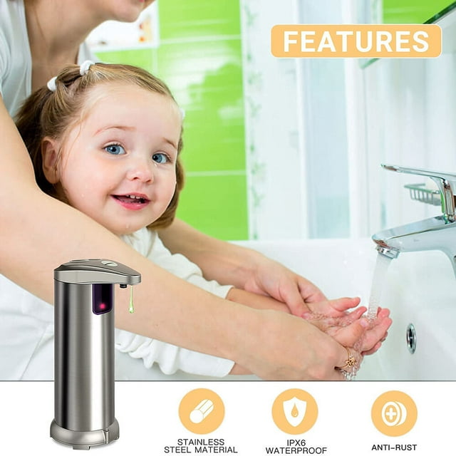 Automatic Soap Dispenser Touchless with Waterproof Base and Smart Infrared Motion Sensor, for Kitchen Bathroom Hotel-3744058