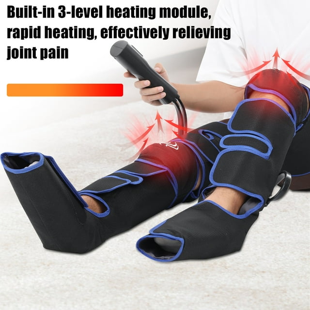 Oyajia Leg Massager for Circulation and Relaxation Foot and Calf Massage with Handheld Controller 3Intensities 6 Modes,for Plantar Fasciitis,Neuropathy Pain, Foot Warmer-4748660